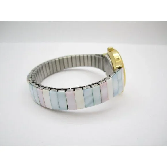 Women Lafayette MOP Quartz Colors Analog 27mm Round Watch (H544) "New Battery"